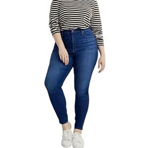 MADEWELL Petite Curvy High Rise Skinny Jeans in Danny Wash J7686